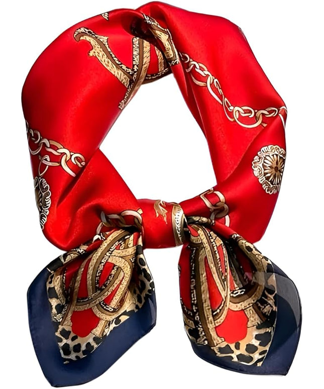 Head Bandanas Scarf for Women Silk Satin Hair Scarf Lightweight Vintage Fashion Square Neck Scarves Gift