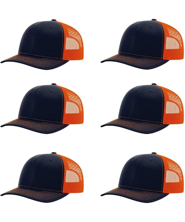 Richardson 112 Classic Six-Panel Adjustable Snapback Trucker Cap | Bulk Packs Available