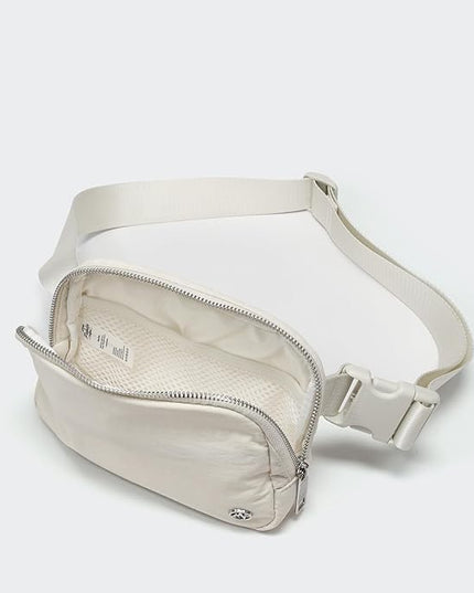 Pander Belt Bag for Women, Fashion Waist Packs, Crossbody Bags with Adjustable Strap (White Opal).