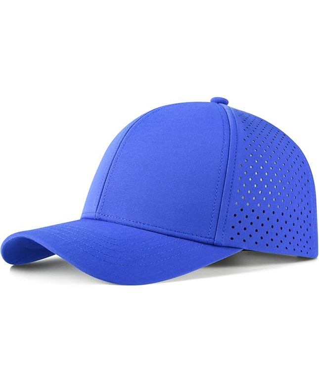 VOBOOM Men Quick Dry Baseball Cap Laser Cut Mesh Ball Curved Brim Snapback Hat