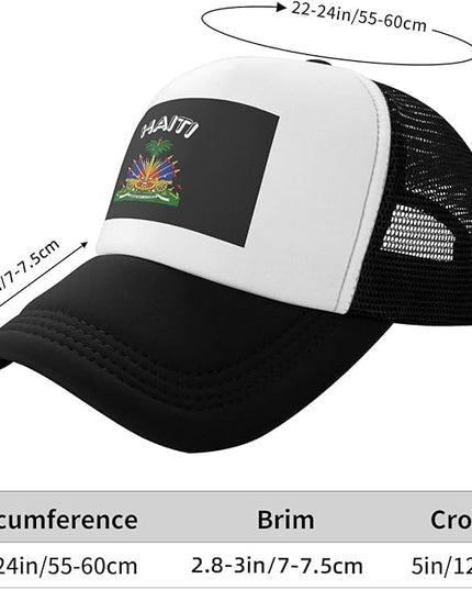 Cute Flag Baseball Cap for Men Women Mesh Trucker Hat Adjustable Patriotic Snapback Baseball Hat for Sports Running