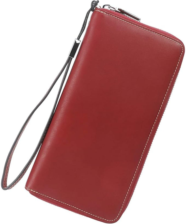 Lavemi Small Compact Women Wallet RFID Blocking Genuine Leather Bifold Purse with ID Windows