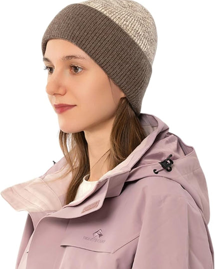 Stylish Wool Knit Short Cuff Fisherman Beanie for Men and Women Patchwork Color Unisex Cap Warm Winter Christmas Hat