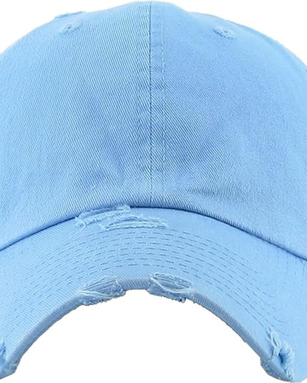 KBETHOS Vintage Washed Distressed Cotton Dad Hat Baseball Cap Adjustable Polo Trucker Unisex Style Headwear