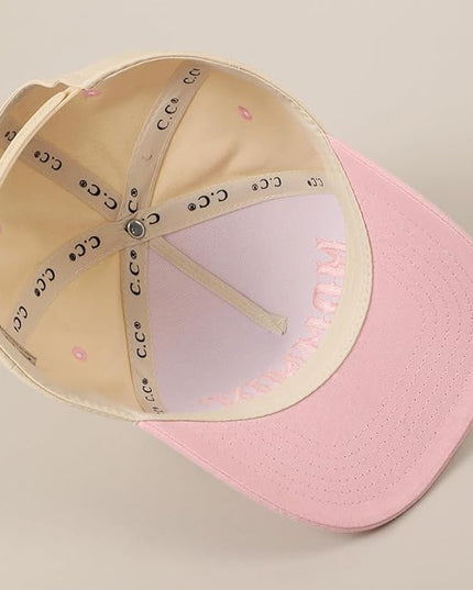 MIRMARU Two-Tone Vintage Canvas Trucker Hats for Men & Women, Adjustable Size Baseball Caps with Trendy Embroidered Design