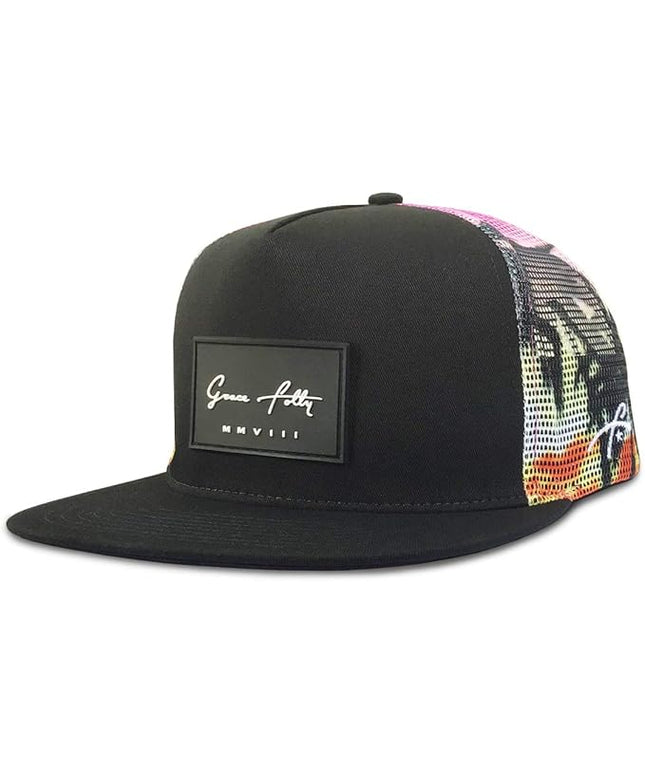 Grace Folly Trucker Hat for Men & Women. Snapback Mesh Caps