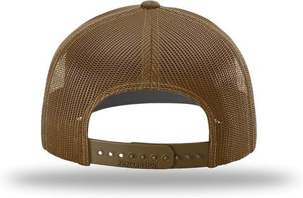 Richardson 112 Trucker Hat - Premium Adjustable Snapback Hat - Structured Six Panel Richardson Blank Caps