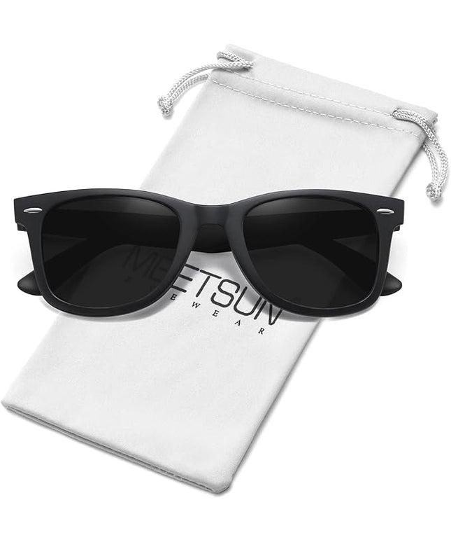 MEETSUN Polarized Sunglasses for Women Men Classic Retro Square Frame Driving Sun Glasses UV Protection