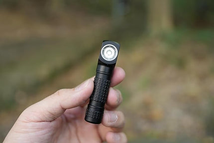 Manker E02 III Everyday-Carry Flashlight, USB-C Rechargeable 10440 / AAA Flashlight, Pocket EDC Flashlight with Magnetic Tail, Reversible Clip (400 Lumens NICHIA 519A-v1 4000K R9080, Black)