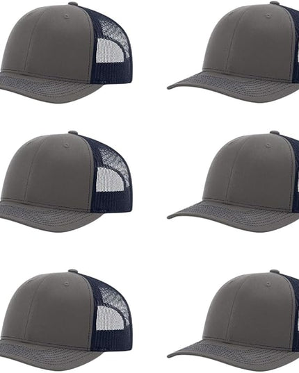 Richardson 112 Classic Six-Panel Adjustable Snapback Trucker Cap | Bulk Packs Available