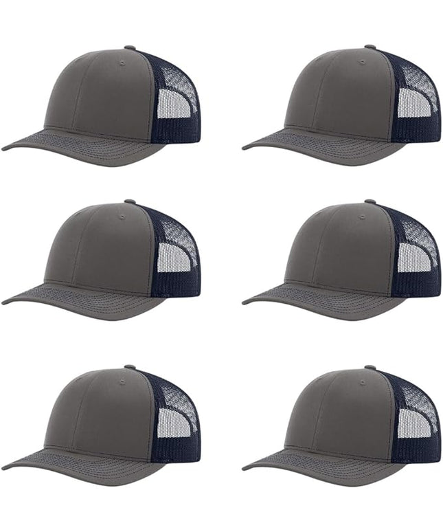 Richardson 112 Classic Six-Panel Adjustable Snapback Trucker Cap | Bulk Packs Available
