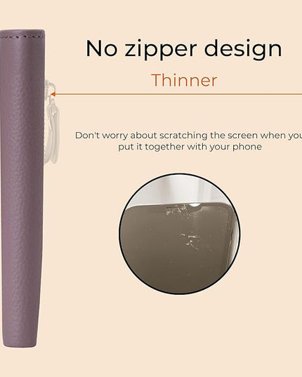Bveyzi Ultra Slim Small RFID Wallet for Women, Leather Tiny Thin Bifold Pocket Ladies Wallet