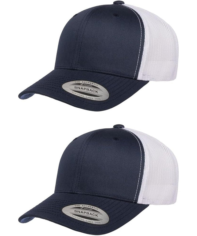Yupoong Classic Premium Mesh 6 Panel Retro Trucker Cap | Mid Profile Snapback | OSFA | Bulk Pack Available