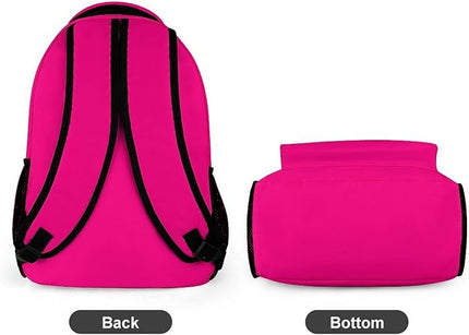 Fashion Fuchsia Backpack Lightweight Large Capacity Laptop Daybag for Travel Work