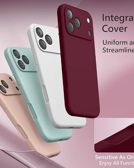 FireNova Magnetic for iPhone 17 Pro Max Case, Compatible with MagSafe, [Integrated Silicone Camera Control Button] [Camera Protection] Anti-Scratch Microfiber Lining Phone Case, 6.9", Plum
