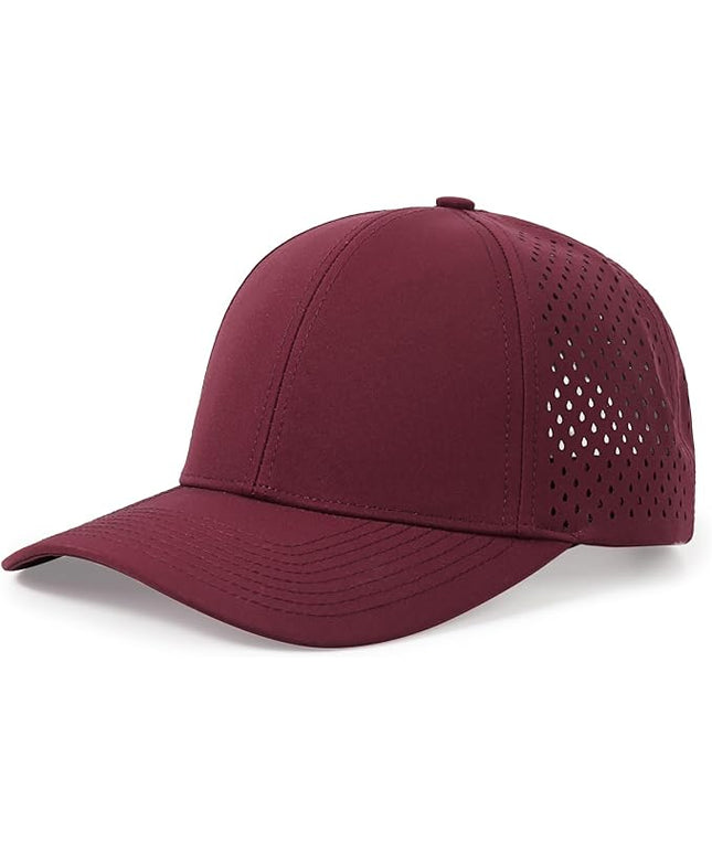 kozinu Quick Dry Baseball Cap Curved Brim Snapback Hat Laser Cut Mesh Ball Cap Golf Ball Cap for Men Women