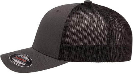 Flexfit 6511 Fitted Mid-Profile Stretchable Mesh Panels Trucker Cap | Bulk Pack Available
