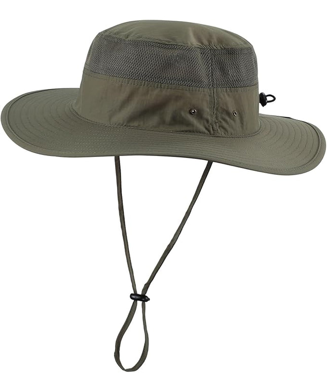 Home Prefer UPF 50+ Men's Sun Hat Wide Brim Bucket Hat UV Protection Hat for Mens Womens Beach Safari Gardening Golf Fishing