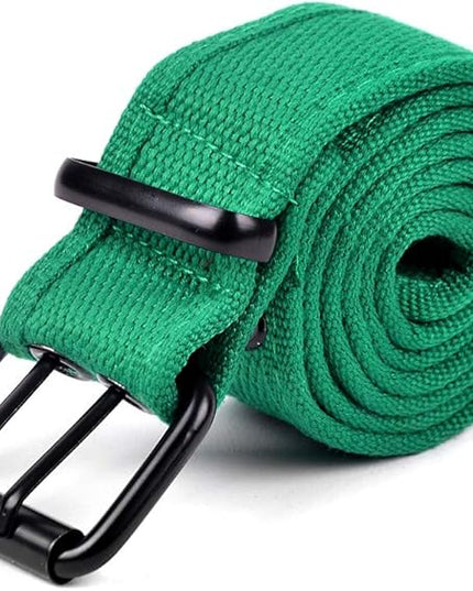 Boxed Gifts Parquet Casual Canvas Belt - Double Hole, Double Grommets for Men & Women