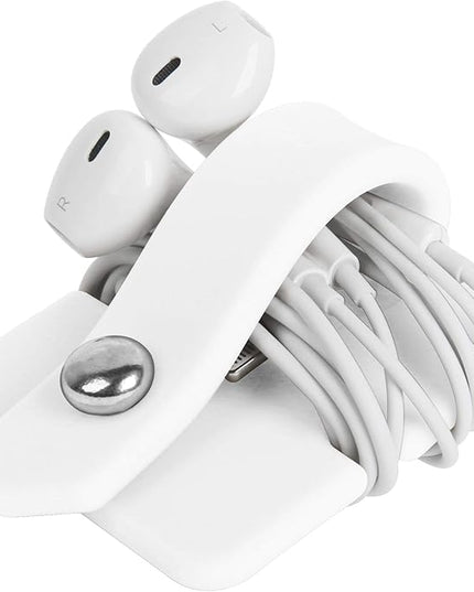 Cord Organizer Earbuds Holder Earphone Wrap Earphones Organizer Headset Headphone Earphone Wrap Winder Cord Manager Cable Winder White