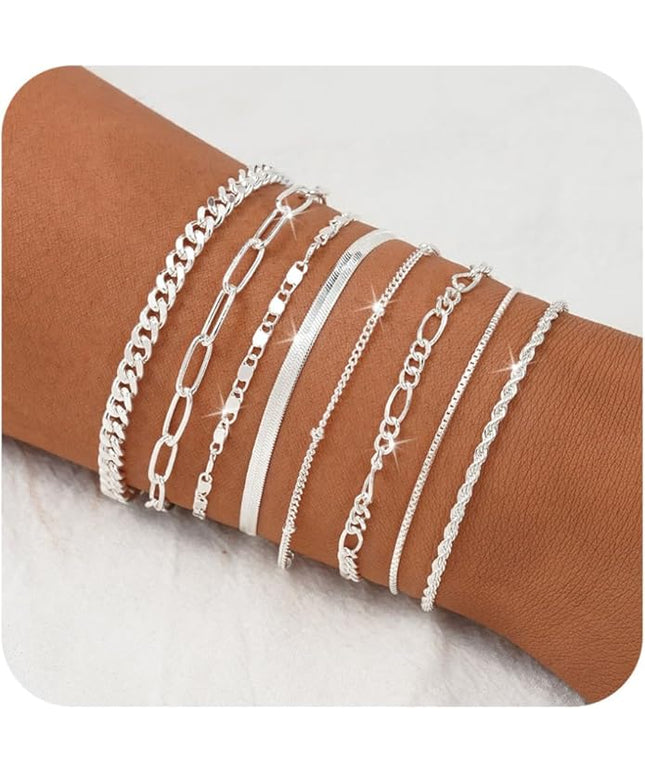 BERISO Gold Bracelets for Women, Elegant Adjustable 14K Gold Plated Bracelet for Women, Trendy Minimalist Dainty Gold Bracelet for Everyday Wear