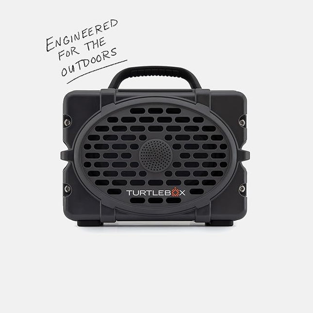 Turtlebox Original Gen 3: Portable Outdoor Bluetooth Speaker – Ultra-Loud (120dB), Waterproof (IP67), Rugged, Impact-Resistant, 3-Day Battery | Party Mode: Unlimited Pairing Stereo, Gray/Green