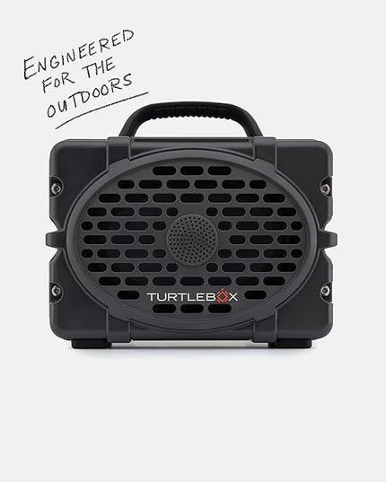 Turtlebox Original Gen 3: Portable Outdoor Bluetooth Speaker – Ultra-Loud (120dB), Waterproof (IP67), Rugged, Impact-Resistant, 3-Day Battery | Party Mode: Unlimited Pairing Stereo, Gray/Camo