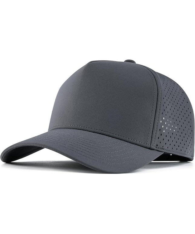 BOTVELA Men Adjustable Snapback Baseball Cap Vented Performance Laser Cut Mesh Hat