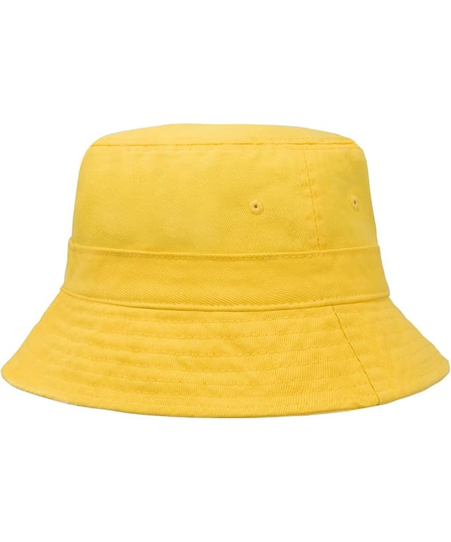 Hot Summer Bucket Hat - Trendy Cotton Sun Hat for Beach, Golf, Fishing - Fun Outdoor Vacation Boonie for Men and Women