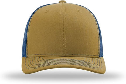 Richardson 112 Trucker Hat - Premium Adjustable Snapback Hat - Structured Six Panel Richardson Blank Caps