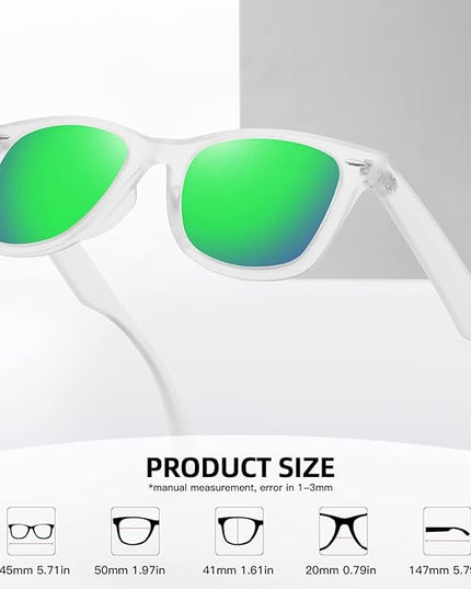 MEETSUN Polarized Sunglasses for Women Men Classic Retro Square Frame Driving Sun Glasses UV Protection