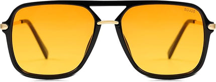 SOJOS Sunglasses for Women & Men, Square, Retro, Polarized Lens, Trendy Aviator, 90s Shades