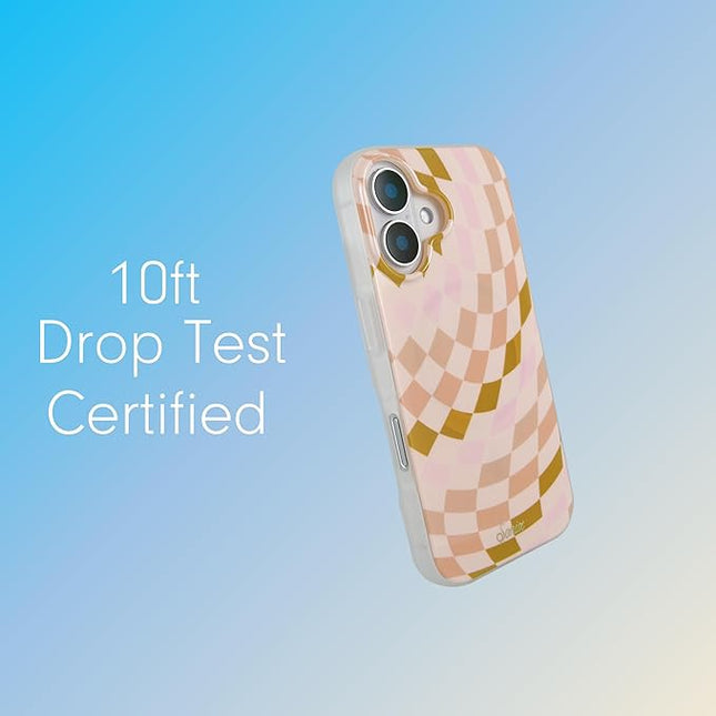 Sonix Case for iPhone 16 | Compatible with MagSafe | 10ft Drop Tested | Checkered Neutrals