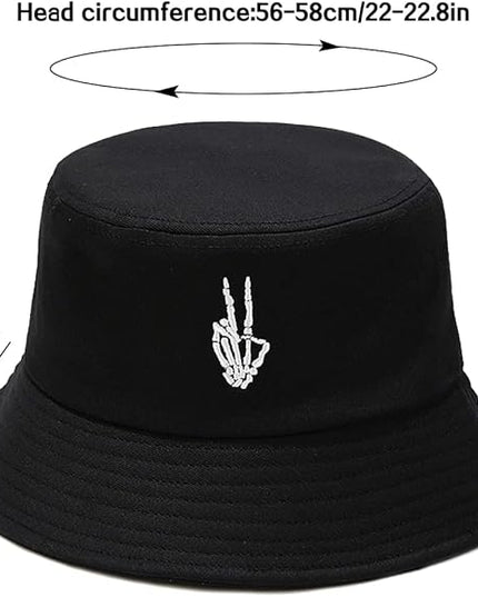 XYIYI Fashion Embroidery Bucket Hat Cotton Beach Fisherman Hats for Women Girls