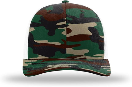 Richardson 112 Trucker Hat - Premium Adjustable Snapback Hat - Structured Six Panel Richardson Blank Caps
