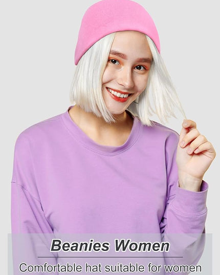 Senker Fashion Slouchy Beanie Hats for Women Men, Chemo Headwear Cotton Beanies Soft Lightweight Chemo Skull Cap Elastic