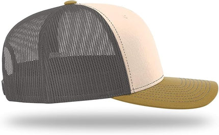 Richardson 112 Trucker Hat - Premium Adjustable Snapback Hat - Structured Six Panel Richardson Blank Caps