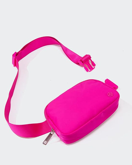 Pander Belt Bag for Women, Fashion Waist Packs, Crossbody Bags, Everywhere Belt Bag with Adjustable Strap (Sonic Pink).