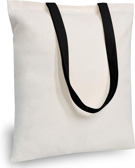 TOPDesign 24-Pack Economical Cotton Tote Bag, Lightweight Medium Reusable Grocery Shopping Cloth Bags, Suitable for DIY, Advertising, Promotion, Gift, Activity