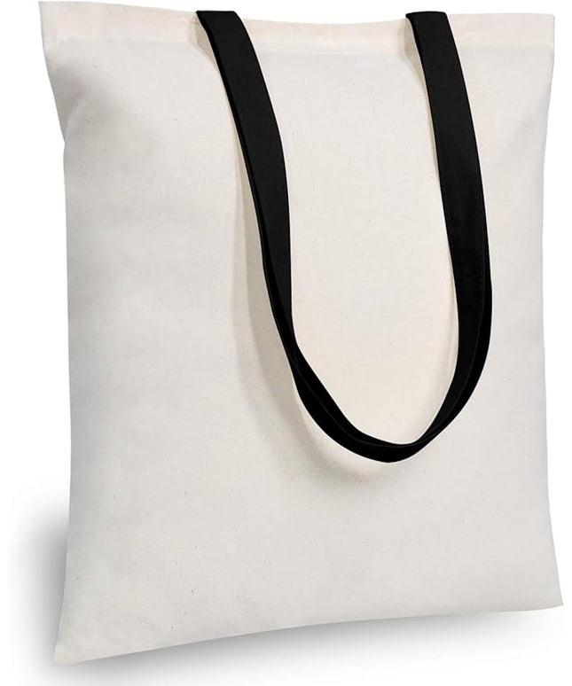 TOPDesign 12-Pack Economical Cotton Tote Bag, Lightweight Medium Reusable Grocery Shopping Cloth Bags, Suitable for DIY, Advertising, Promotion, Gift, Activity