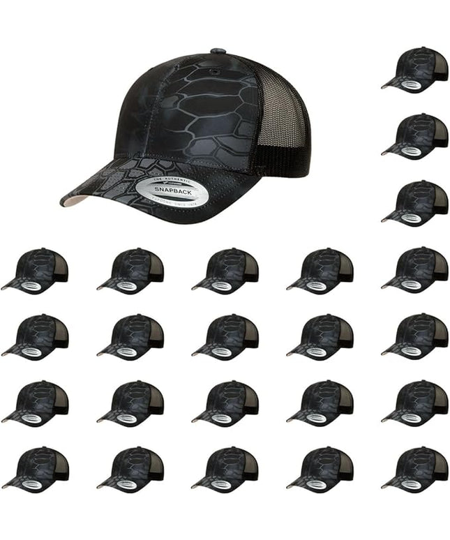 Yupoong Classic Premium Mesh 6 Panel Retro Trucker Cap | Mid Profile Snapback | OSFA | Bulk Pack Available