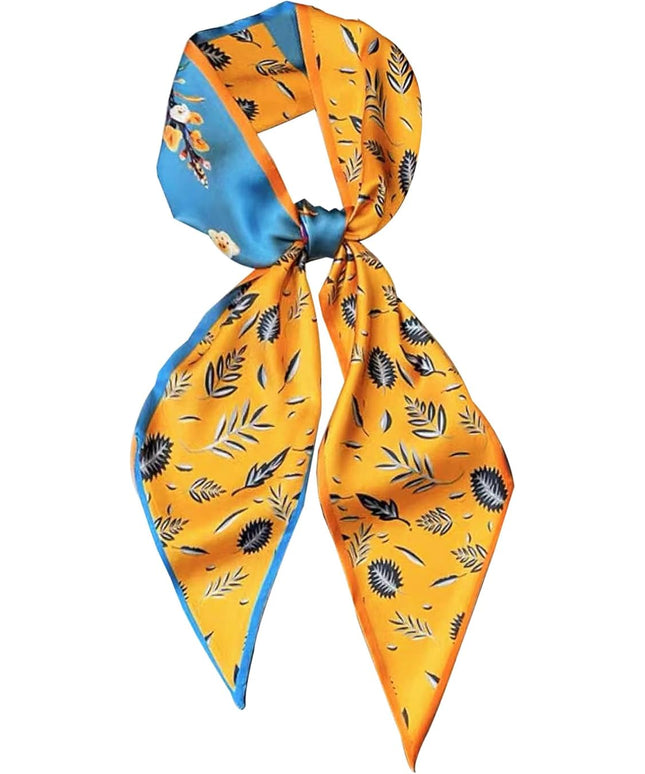 Head Scarf Purse Handle Neck Satin Hair Scarfs For Bag Lightweight Silky Long Thin Women's Fashion Scarves 59 * 5.9”