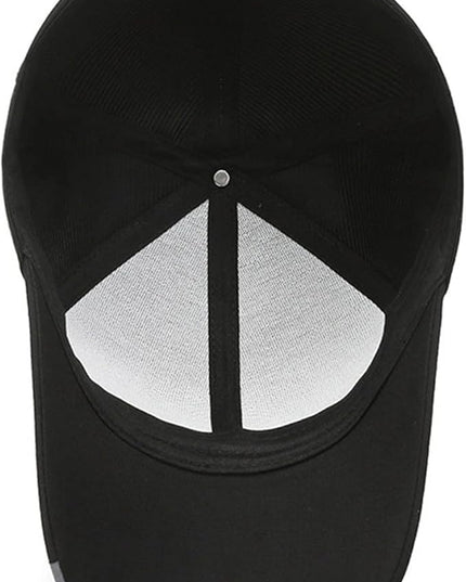 Mens Women Cotton Baseball Cap Adjustable Dad Hat Plain Black Trucker Hat Golf Low Profile Hat