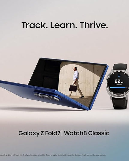 Samsung Galaxy Watch 8 Classic (2025) 46mm LTE Smartwatch, Cushion Design, Rotating Bezel, Quick Button, Sleep Coaching, Running Coach, Energy Score, White [US Version, 2 Yr Warranty]
