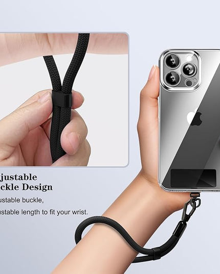Phone Lanyard, 2 Pack Adjustable Cell Phone Lanyard Hand Phone Wrist Strap with Tether Tabs for Smartphones