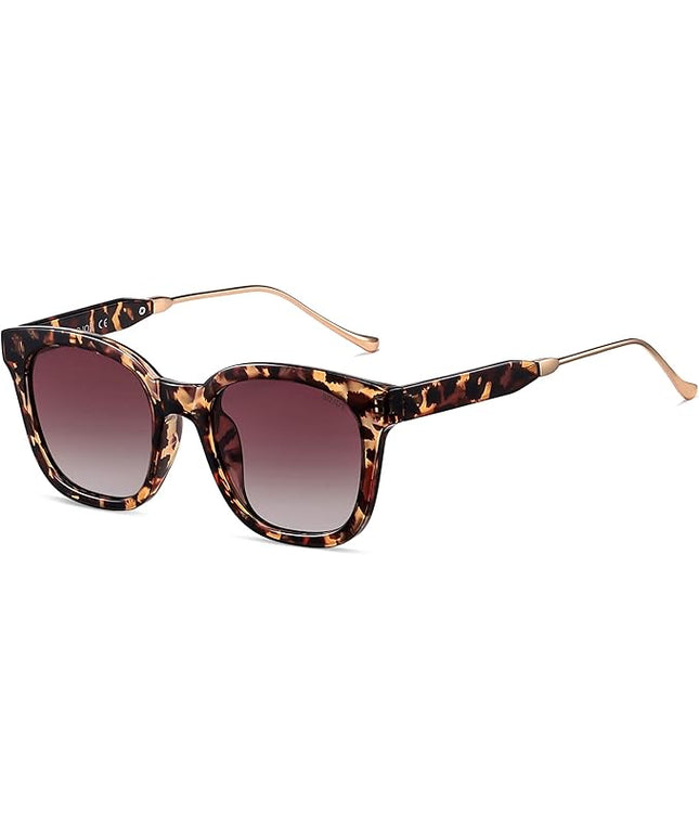SOJOS Classic Square Polarized Sunglasses Womens Mens Retro Trendy UV400 Sunnies SJ2050