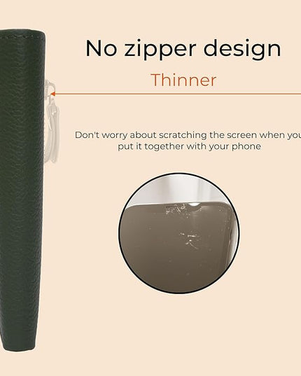 Bveyzi Ultra Slim Small RFID Wallet for Women, Leather Tiny Thin Bifold Pocket Ladies Wallet
