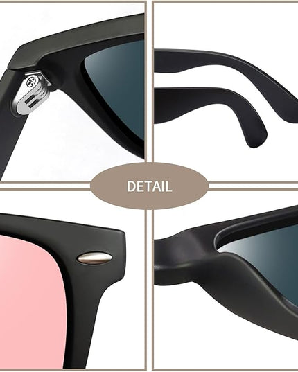 Joopin Square Sunglasses Polarized UV Protection Trendy Designer Sun Glasses Men Women