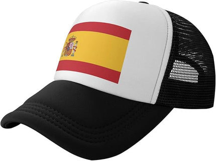 Cute Flag Baseball Cap for Men Women Mesh Trucker Hat Adjustable Patriotic Snapback Baseball Hat for Sports Running