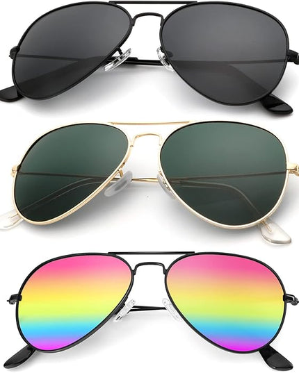 KALIYADI Classic Aviator Sunglasses for Men Women Driving Sun glasses Polarized Lens UV Blocking